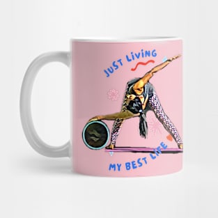 Just Living My Best Life (yoga twist) Mug